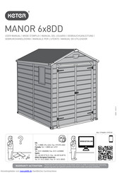 Keter MANOR 6x8DD Gebrauchsanleitung