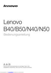 Lenovo N40 Bedienungsanleitung
