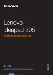 Lenovo ideapad 305 Bedienungsanleitung