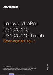 Lenovo U410 Touch Bedienungsanleitung