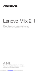 Lenovo Miix 2 11 Bedienungsanleitung