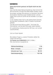 Siemens hf 24 m 240 Gebrauchsanleitung