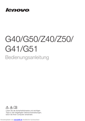 Lenovo G41 Bedienungsanleitung