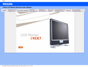 Philips LCD Monitor 190X7 Benutzerhandbuch