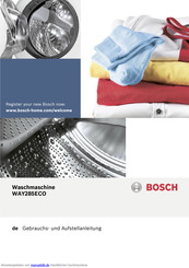 Bosch WAY285ECO HomeProfessional EcoEdition Waschvollautomat Gebrauchsanleitung