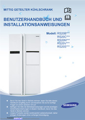 Samsung RS20V serie Benutzerhandbuch