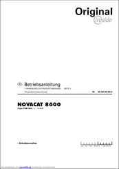 Pottinger NOVACAT 8600 Betriebsanleitung