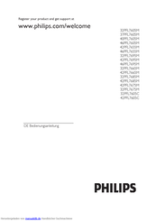 Philips 32PFL7695M Bedienungsanleitung