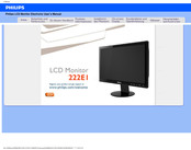 Philips LCD Monitor 222EI Bedienungsanleitung