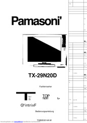 Panasonic TX-29N20D Bedienungsanleitung