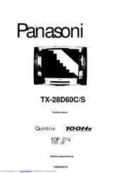 Panasonic TX-28D60C/S Bedienungsanleitung