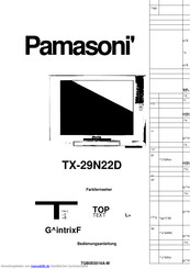 Panasonic TX-29N22D Bedienungsanleitung
