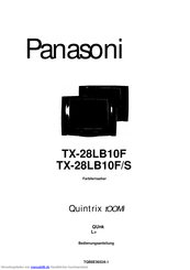 Panasonic TX-28LB10F series Bedienungsanleitung