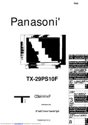 Panasonic TX-29PS10F Bedienungsanleitung