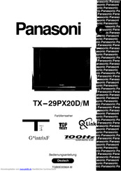 Panasonic TX-29PX20D/M Bedienungsanleitung