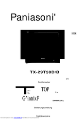 Panasonic TX-29T50D/B Bedienungsanleitung