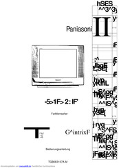 Panasonic TX-21PZ1F Bedienungsanleitung