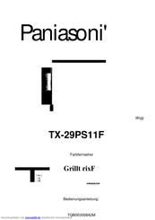 Panasonic TX-29PS11F Bedienungsanleitung