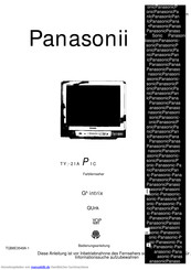 Panasonic TX-21AP1C Bedienungsanleitung