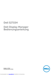 Dell S2715H Bedienungsanleitung