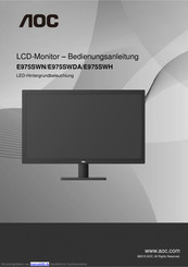 AOC E975SWDA Bedienungsanleitung