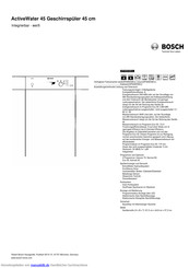 Bosch SPI40E02EU Kurzanleitung