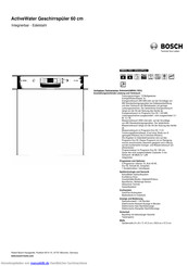 Bosch SMI50L15EU Kurzanleitung