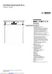 Bosch SMI57L15EU Kurzanleitung