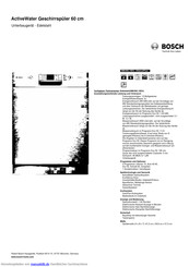 Bosch SMU50L15EU Kurzanleitung