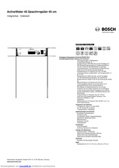 Bosch SPI50E15EU Kurzanleitung