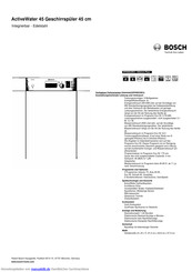 Bosch SPI50E25EU Kurzanleitung
