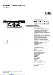 Bosch SPV53M00EU Kurzanleitung