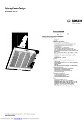 Bosch DWK068E50 Kurzanleitung