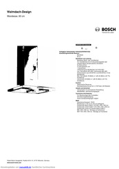Bosch DWW067A50 Kurzanleitung