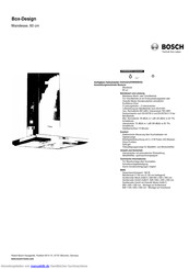 Bosch DWB068E50 Kurzanleitung