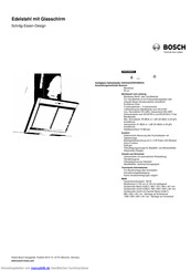 Bosch DWK098E52 Kurzanleitung