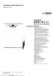 Bosch SMS86L02DE Kurzanleitung