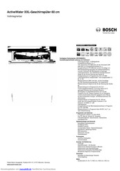 Bosch SBV68M90EU Kurzanleitung