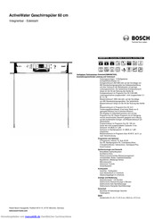 Bosch SMI85M75DE Kurzanleitung