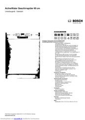 Bosch SMU86L05DE Kurzanleitung