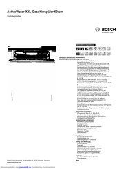 Bosch SBV69U60EU Kurzanleitung