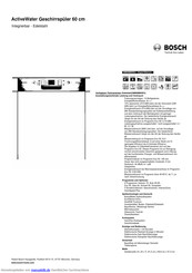 Bosch SMI68M95EU Kurzanleitung
