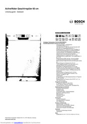 Bosch SMU63M85EU Kurzanleitung