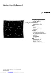 Bosch PIB645B17E Kurzanleitung