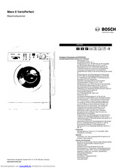 Bosch WAE28346 Kurzanleitung