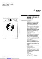 Bosch WAE28445 Kurzanleitung