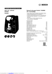 Bosch TAS4303 Kurzanleitung