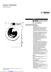 Bosch WAQ28441 Kurzanleitung