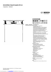 Bosch SMI58L15EU Kurzanleitung