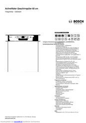 Bosch SMI53M75EU Kurzanleitung